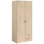 Ντουλάπα Dorm δίφυλλη 80.7x51.3x185