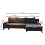Γωνιακός καναπές Vanila 315x212x87