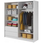 Ντουλάπα Portal-Leuko-Μήκος: 130 εκ.