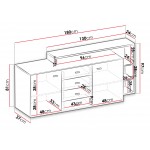 Μπουφές Bron Plus-Gkri-Leuko