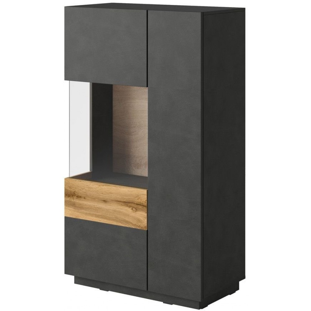 Βιτρίνα χαμηλή Selki 80x40x139