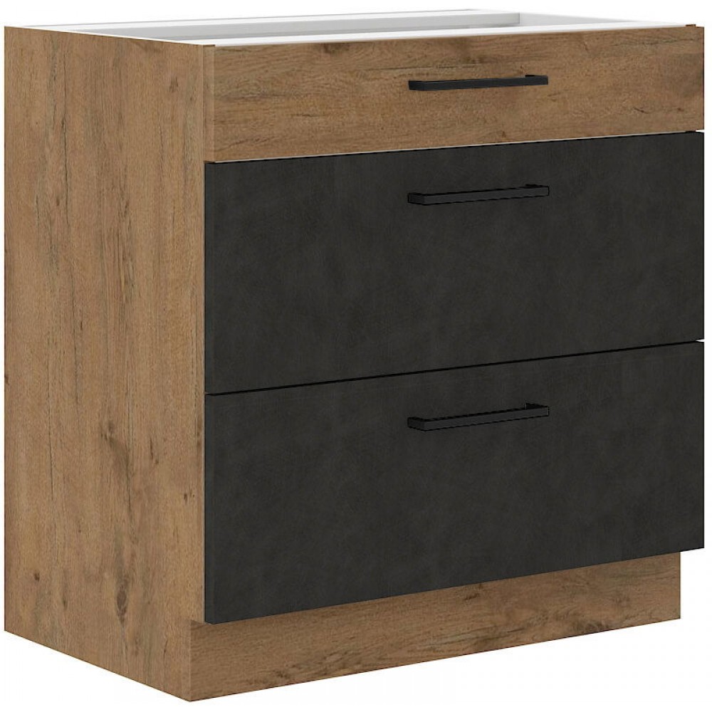 Επιδαπέδιο ντουλάπι Virgo 80 D 3S-Anthraki