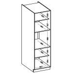 Επιδαπέδιο ντουλάπι ψηλό Virgo 60 DP-Leuko