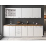 Επιδαπέδιο ντουλάπι Ellore 40D 4S-Leuko