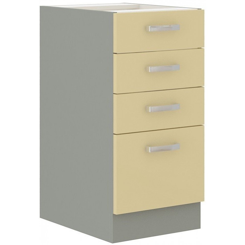 Επιδαπέδιο ντουλάπι Ingrid 40 D 4S-Krem