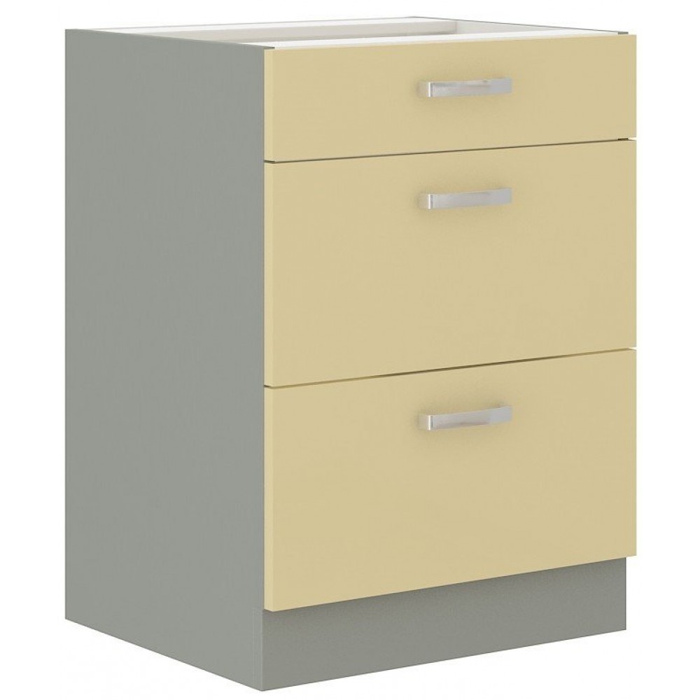 Επιδαπέδιο ντουλάπι Ingrid 60 D 3S-Krem