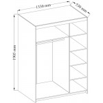 Ντουλάπα τρίφυλλη Ester-Sonoma