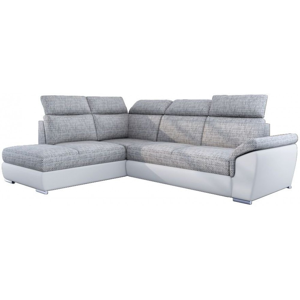 Γωνιακός καναπές Lorenzo-Αριστερή-Leuko - Gkri anoixto