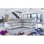 Γωνιακός καναπές Lorenzo-Δεξιά-Leuko - Gkri anoixto