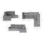 Γωνιακός καναπές Lorenzo-Δεξιά-Gkri-Mple