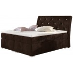 Επενδεδυμένο κρεβάτι Baltimore με στρώμα και ανώστρωμα-140 x 200-Karudi