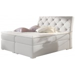 Επενδεδυμένο κρεβάτι Baltimore με στρώμα και ανώστρωμα-180 x 200-Leuko