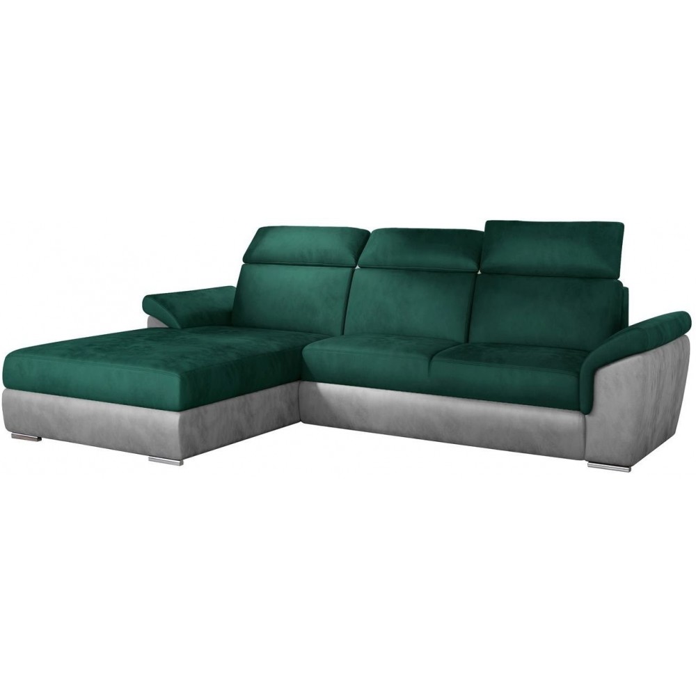 Γωνιακός καναπές Trieste-Αριστερή-Gkri-Prasino