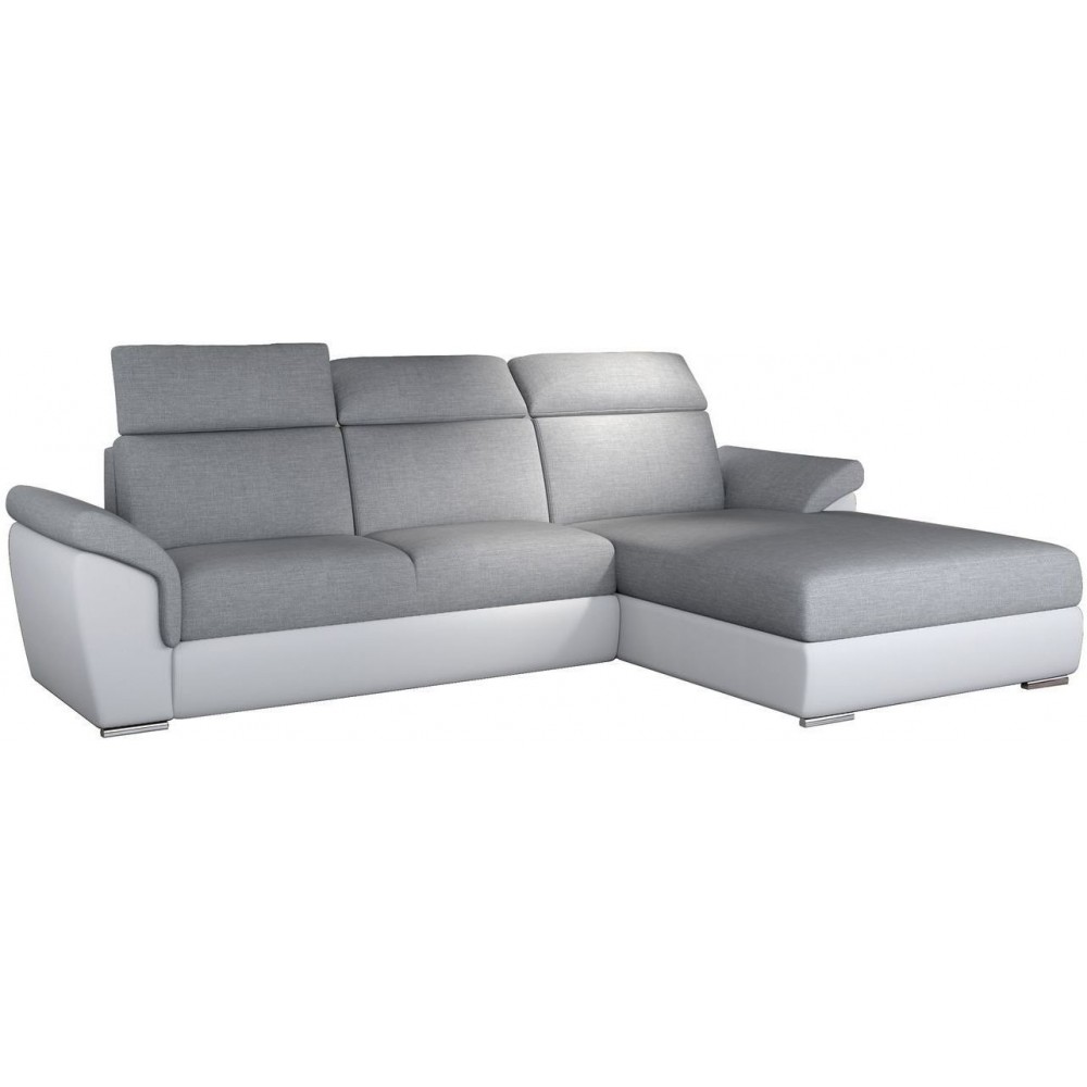 Γωνιακός καναπές Trieste-Δεξιά-Leuko - Gkri anoixto