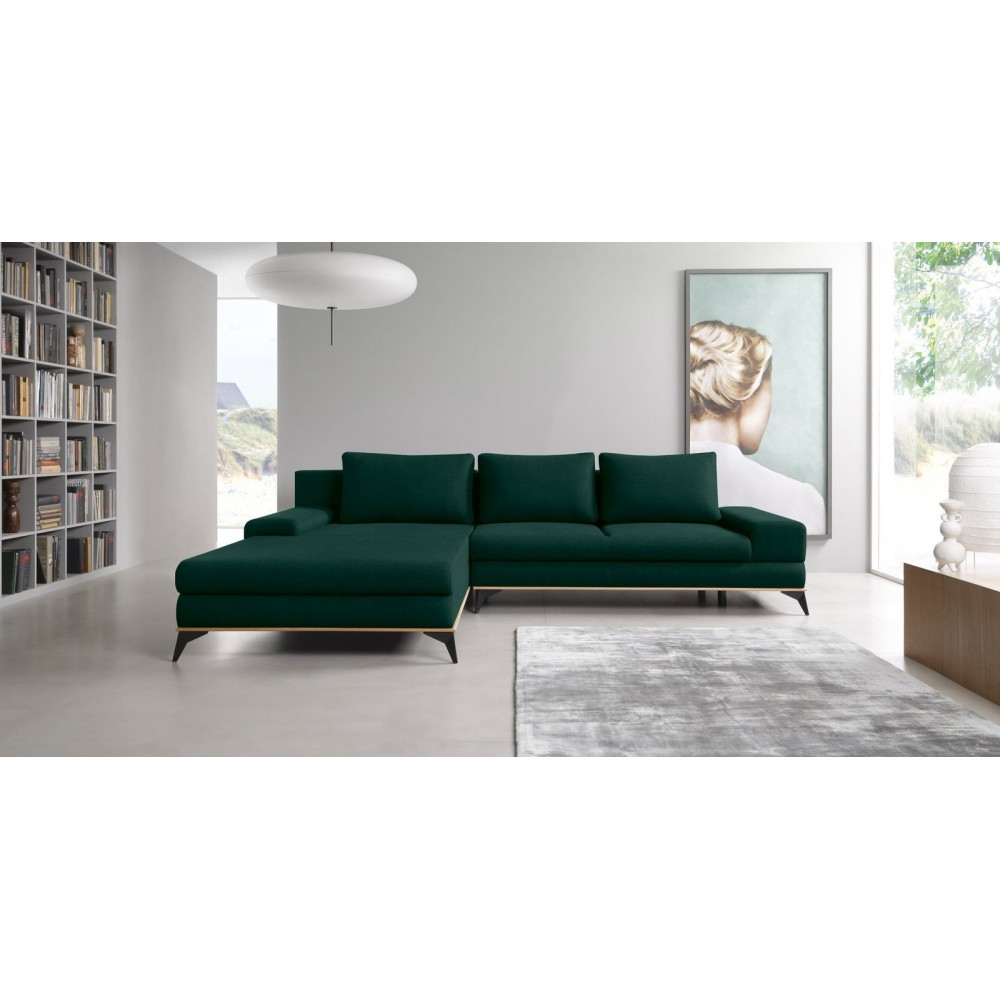 Γωνιακός καναπές Vanila-Prasino-Δεξιά 315x212x87